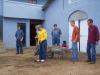 39  Our guys working to prepare for concrete in front of the church